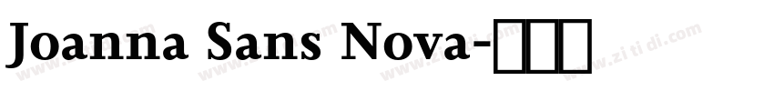 Joanna Sans Nova字体转换